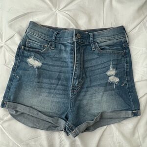 Hollister Distressed Blue Jean Shorts